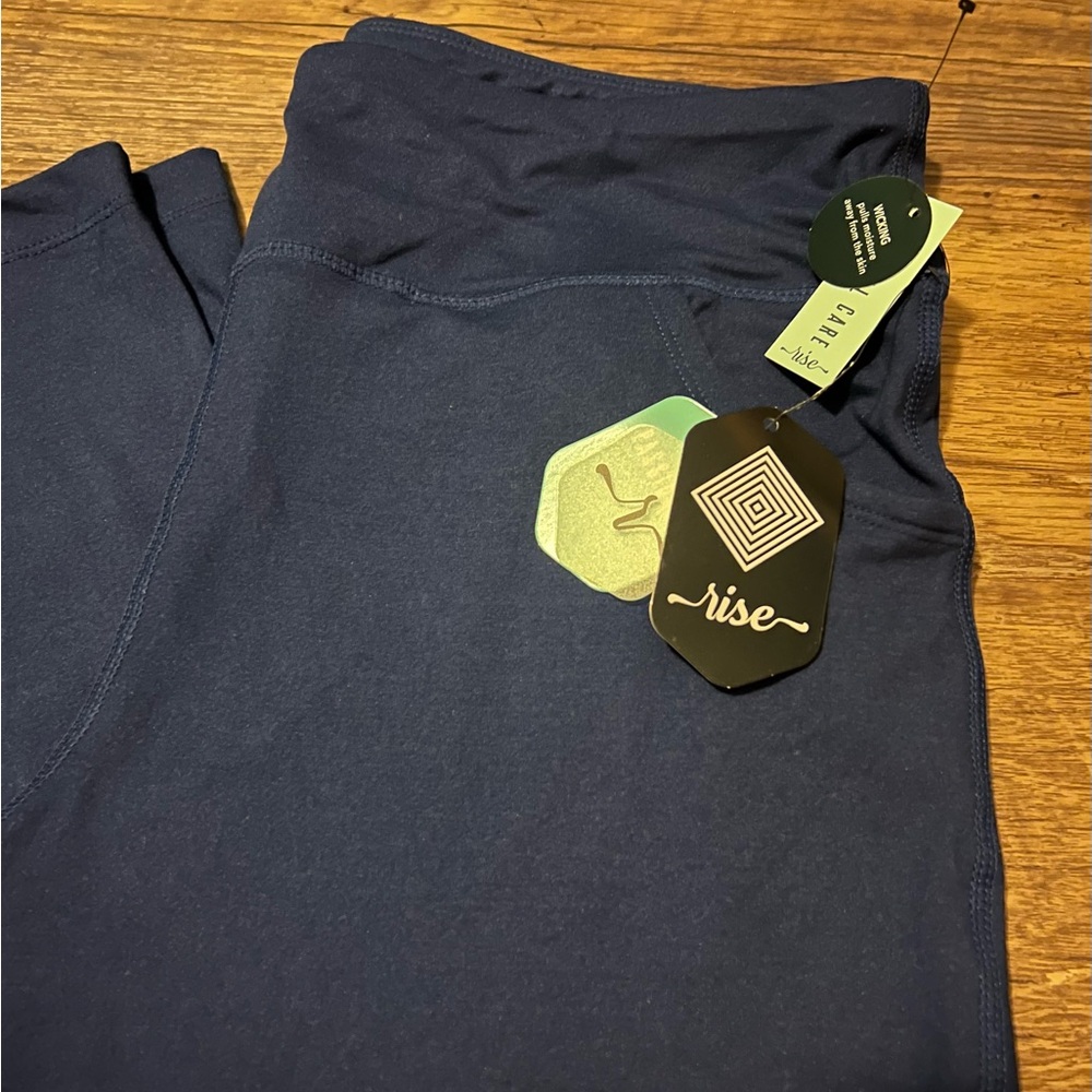 NWT LuLaRoe RISE Passionate Yoga Pants Size XL NEW Navy Blue